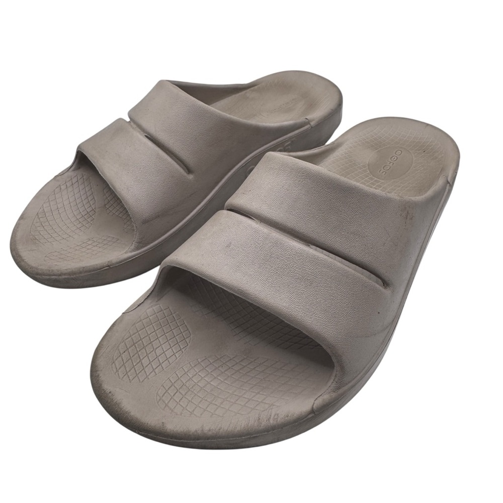 OOFOS Men's Gray Sandals - Size 11